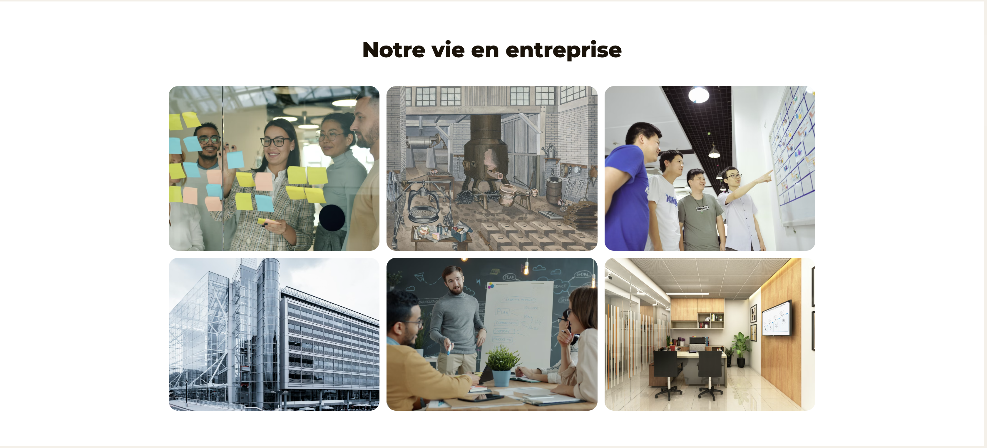 Page carrière — photos équipe