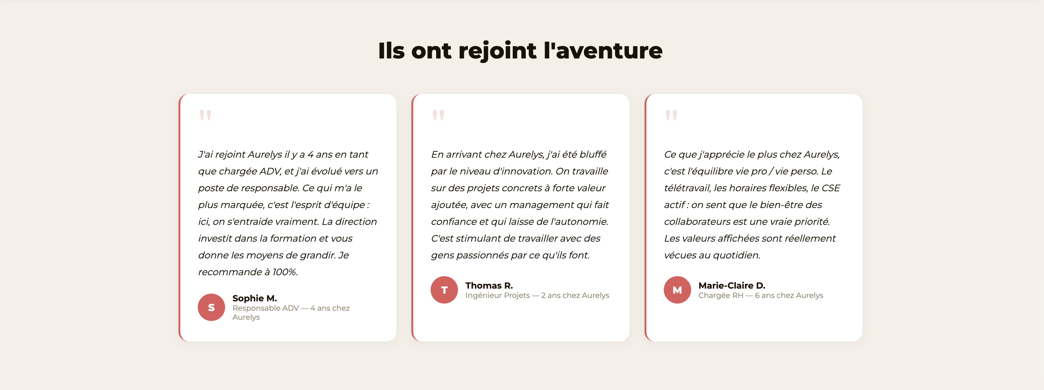 Page carrière — chiffres et carte